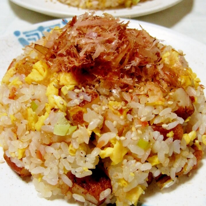 さつま揚げdeうめ～炒飯